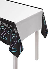 Finally 21 Plastic Tablecover - 54" x 102" | 1 Pc.